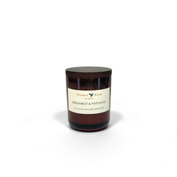 Bergamot & Patchouli Scented Candle Small - Monica Eter sustainable luxury vegan candles